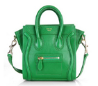 Celine Luggage Mini 165213MBA in Original Leather Green 3309
