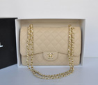 Chanel Jumbo Double Flaps Bag Apricot Original Caviar Leather A36097 Gold A36097