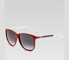 medium square frame sunglasses with G detail and s 261928 J1691 6063
