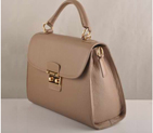 Miu Miu Tote Handbags Calf Leather 7430 Coffee 7430