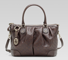 gucci sukey dark brown guccissima leather top handle bag 285730 AA61G 2019