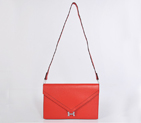 Hermes Liddy Bag clemence leather in Flame with Silver hardware 1038
