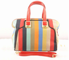 Fendi Fall Winter 2012 Pequin Tote Bag F2545 Red F2545