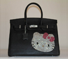 Hermes Birkin Hello Kitty 35CM Togo Leather Bag Black HK0001 HK0001