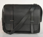 Hermes Steve 35CM Messenger Bag Clemence Leather Black H92111