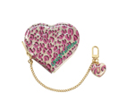 HEART COIN PURSE LEOPARD M91473