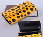Louis Vuitton Monogram Vernis Dots Sarah Wallets M61734 Yellow M61734