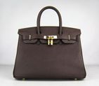 Birkin 30CM Dark Coffee (gold) HBK30DCG010