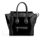 Celine Luggage Medium 1163984LBN in Suede Black 3308