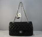 Chanel Black color with Silver chain A1112BS