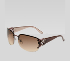 small rimless sunglasses with GG logo on temple 249739 I3332 2020