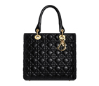 Black leather 'Dior Soft' zipped bag SSQ449671G