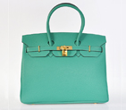 Hermes Birkin 35CM Lake Green clemence leather(Gold) H35LGLSG