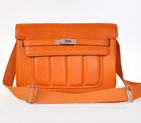 2012 New Hermes Bags Clemence Leather Orange H1268