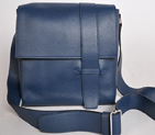 Hermes Alfred Bag clemence leather in Dark Blue 92114