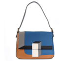 Fendi  '2Jours Elite' leather mixed color handbags F8035
