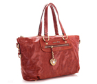 Miu Miu Shiny Leather Tote Bag 6683 Bordeaux 6683