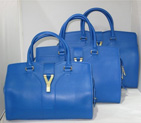 Yves Saint Laurent Cabas Chyc Medium Bag 279079M Blue 279079M