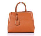 Fendi Fall Winter 2012 2Jours Camel Original Leather Tote Bag F001 F001