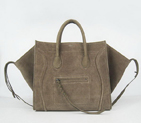 Celine Phantom Bags Suede Leather C6028B Grey C6028B