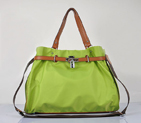 Hermes 2012 Waterproof Fabric Shoulder Bag Green H80668
