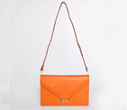Hermes Liddy Bag clemence leather in Orange with Silver hardware 1038