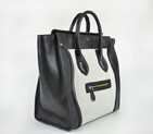 celine Luggage Juboo Woman Handbag Black with White 98170