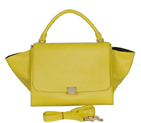 Fashion Celine Trapeze Bags Calf Leather C008 Lemon C008