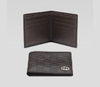 bi-fold wallet with interlocking G ornament 181674 A0V1N 2019