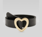 belt with heart-shaped buckle and engraved gucci s 211551 BB90G 1000