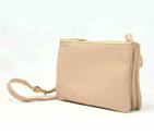Celine Fashion Lambskin Shoulder Bag 8822 Apricot 8822