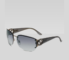small rimless sunglasses with GG logo on temple 249739 I3332 1040