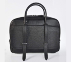 Hermes Steve 38CM Travel Bag Clemence Leather Black H92116