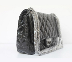 Chanel Quilted Flap Bag Black Cow Leather 35454 35454