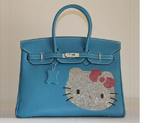 Hermes Birkin Hello Kitty 35CM Togo Leather Bag Blue HK0001 HK0001