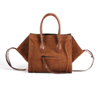 Celine Luggage Phantom Square Bags in Suede Brown 80066