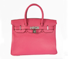 Hermes Birkin 30CM clemence leather in Peach with Silver hardware H30LSPS