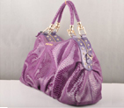 Miu Miu Snake Veins Tote Bags 90299 Purple 90299