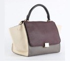 Celine Trapeze Bags in Grey Bordeaux 88037