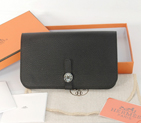 Hermes passport Wallet leather in Black HPW00B