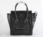 Celine Luggage Bags Jumbo in Snake Veins Black 98170
