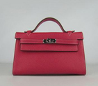 Hermes Kelly 22CM Cattle Neck Stripe Red HKL22CNSR017