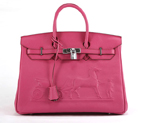 Hermes Birkin 35CM with Embossed logo Handbag Peachblow 6089 6089