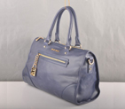 Miu Miu Shiny Leather Tote Bags 90303 Blue 90303