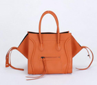 Celine Luggage Phantom Square Bags Ferrari Leather 80066 Orange 80066