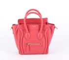 Celine Luggage Mini Bag 98168 in Light Red 98168
