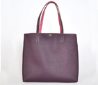 Hermes shopping bag clemence leather in Peach/Purple 1988