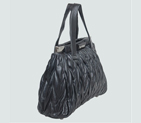 Miu Miu Tote Matelasse Nappa Leather Handbags 90282 Black 90282