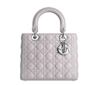 Lady Dior bag in mink-grey leather CAL44551 M821
