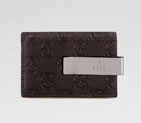 money clip wallet with engraved gucci trademark on 115268 A0V1R 1000